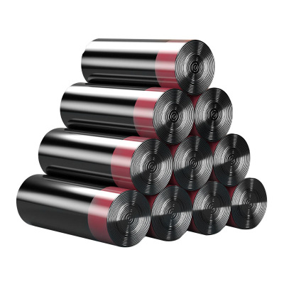 匹牧 PM-LJD-010 加厚抽绳式垃圾袋 黑色 45cm*50cm 特厚3.0丝 10只/卷*10卷