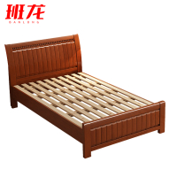 班龙实木床121*206*96cm海棠色张