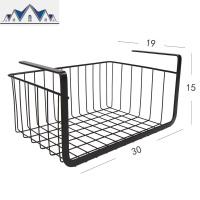搁板收纳酱料厨房置物架用品橱柜桌下调味品日式架小型吊篮悬挂 三维工匠