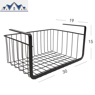 搁板收纳酱料厨房置物架用品橱柜桌下调味品日式架小型吊篮悬挂 三维工匠