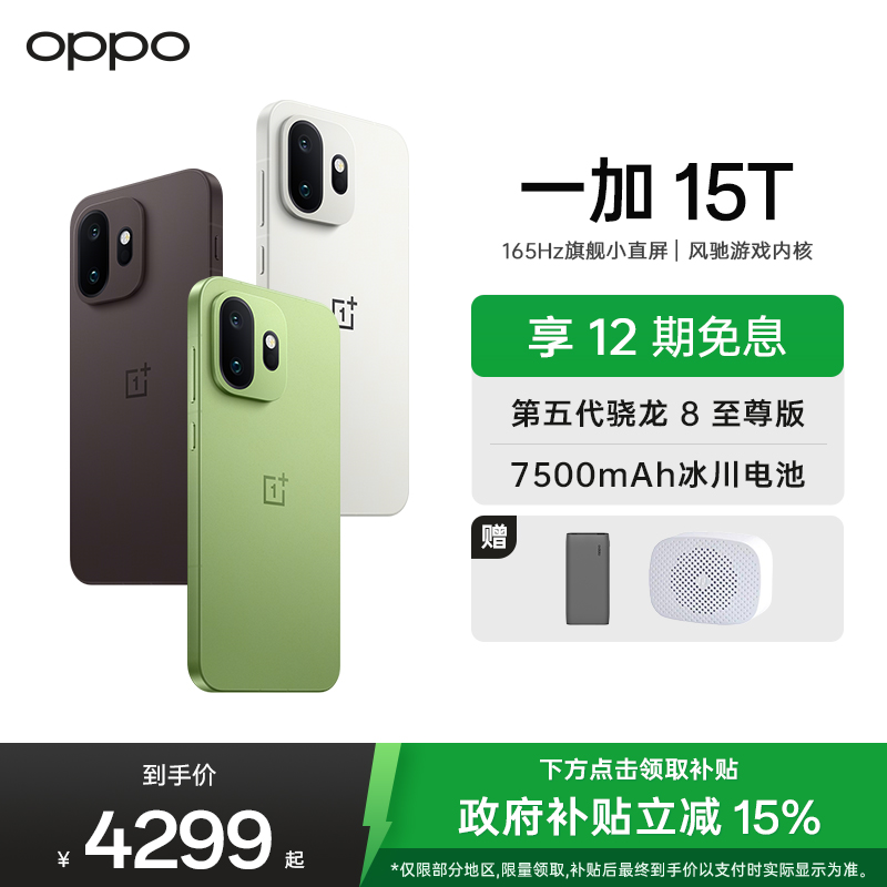 一加 15T 12GB+256GB