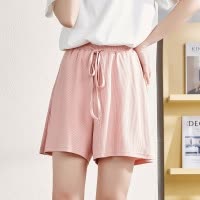 [2.5折价69元]唐狮春夏新款高腰短裤女休闲裤百搭灰色运动短裤女宽松显瘦