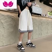 七斓开叉篮球短裤男潮牌ins宽松休闲夏季裤衩美式潮流运动5五分裤