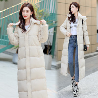 棉衣女加长款2024秋冬季新款韩版宽松大码女装过膝加厚外套女棉服
