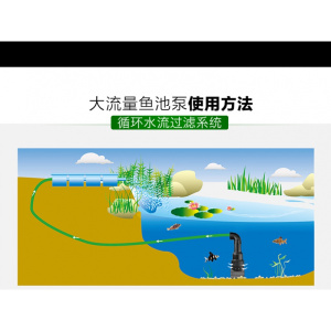 鱼池过滤泵池塘抽水泵假山喷泉泵锦鲤池塘过滤循环泵大流量