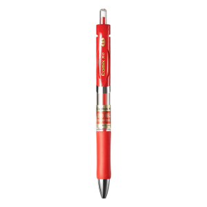 齐心 ZG0002 舒写按动中性笔 0.5mm 红 12支装