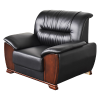 臻远 ZY5110350 办公沙发办公室简约会客接待沙发西皮单人位