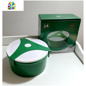 一看就是好东西 食品级不锈钢双层饭盒 午餐盒 保鲜盒 便当盒Q50 FENGHOU 军绿白