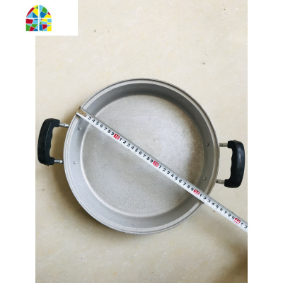 铝锅老式家用加厚纯手工铸铝煎锅吕烙饼锅大号煎铝制铝平底锅 FENGHOU 口径36公分重3.3斤不带盖