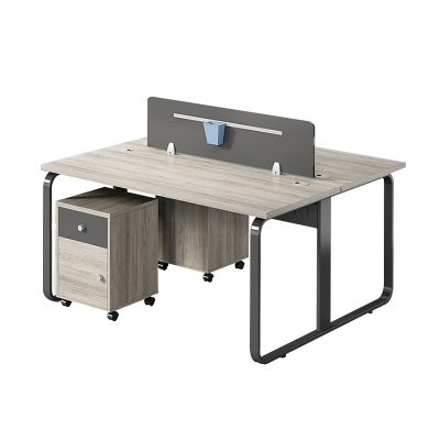 慧采云 办公家具职员办公桌简约现代工作位办公桌两人位屏风员工电脑桌椅组合