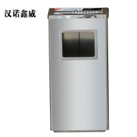 汉诺鑫威不锈钢垃圾桶烟蒂柱灭烟桶带烟灰缸室外电梯口立式丽格长方形不锈钢