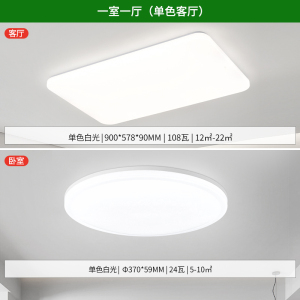 雷士照明白月吸顶灯客厅灯卧室灯现代简约极简中山灯具吸顶灯套餐
