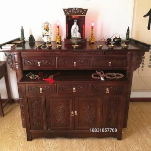 森美人供桌榆木实木供台套柜套桌龛佛柜香案神台佛桌贡台佛桌神台