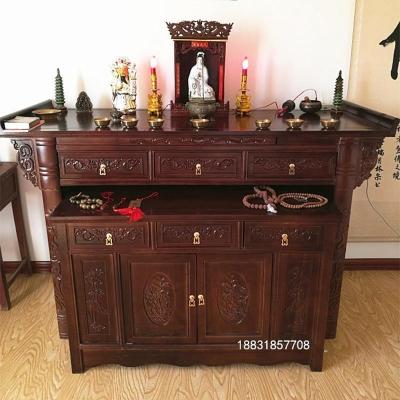 森美人供桌榆木实木供台套柜套桌龛佛柜香案神台佛桌贡台佛桌神台
