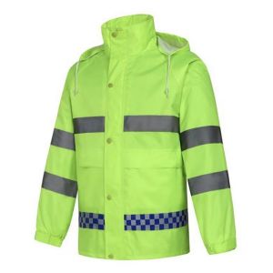 京印年 JYN-8 均码 分体式 雨衣 (计价单位:件) 荧光绿色 高亮反光 防水耐用 双层透气