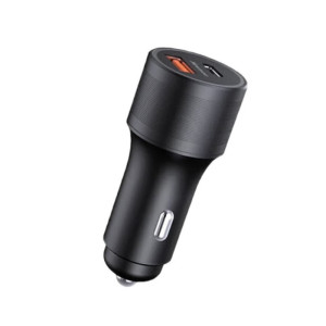 纽曼 全兼容金属双U车载充电器 黑色 KC07 个