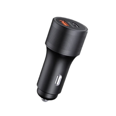 纽曼 全兼容金属双U车载充电器 黑色 KC07 个