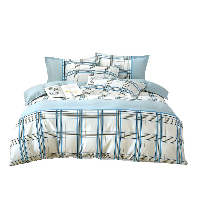 天琴床品四件套230*250cm柔软舒适轻尘初静时韵贵妃绒TQ-T171