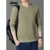 JEEP SPIRIT卫衣男2025秋冬新款抗皱透气保暖时尚休闲圆领上衣