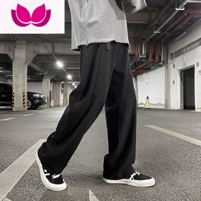 七斓工装裤男休闲直筒长裤子ins超火加绒高街宽松阔腿裤