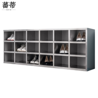 蕃蒂不锈钢换鞋柜18格台