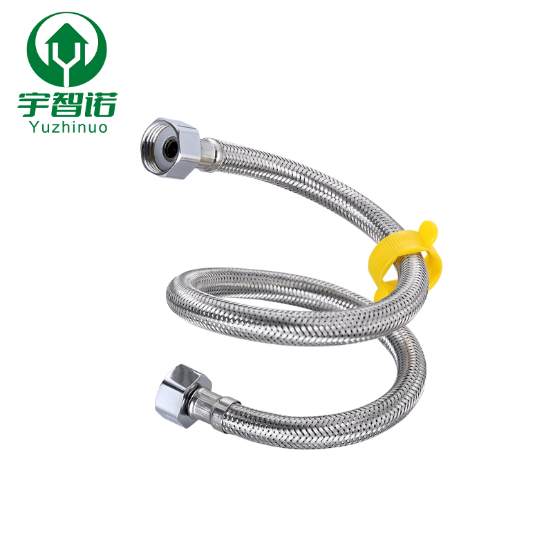 宇智诺 不锈钢编织软管 编织进水管龙头热水器冷热上水管防爆高压管 4分120cm 根