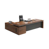 心业简约1.8米免漆生态板大班台XY-MQBT02办公桌台 . 此产品单件不出售批量请联系客服