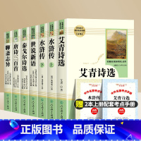 九年级上册阅读全套共7本 [正版]艾青诗选水浒传 原著九年级上册 青少年初三书本配套课外阅读书籍经典文学诗集初中学生人民