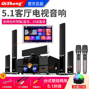 奇声5.1家庭影院2301音响套装家用客厅无线环绕组合音箱重低音柱电视全套设备K歌蓝牙功放机低音炮
