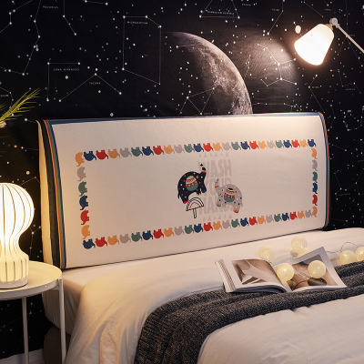 北欧风床头罩套床头套全包软包防尘罩保护套1.8米床头1.5弹力布套 象的欢愉 长200cm高50到65厘米之间适用