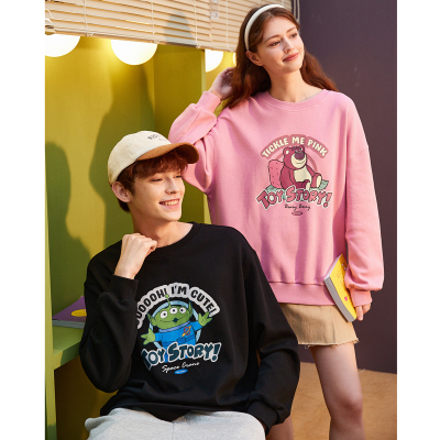 [3件8.5折101.9元,叠加优惠券]玩具总动员联名唐狮春秋季新款圆领情侣卫衣男可爱情侣装女