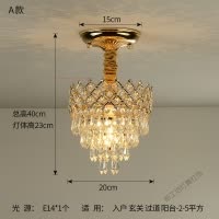 苏宁放心购 楼梯间吊灯 美式小吊灯 阳台过道灯 走廊灯玄关楼梯衣帽间灯厅灯欧式水晶吊灯客厅吊灯