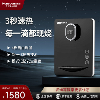 汉斯顿/Hunson净水器管线机家用速热壁挂式饮水机小型即热温热可调温直饮机G300