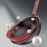 康巴赫-匠心无涂层锅具两件套(32cm炒锅+22cm汤锅)LPB-JX02T(单位:套) 黑色 ""康巴赫-匠心无涂层