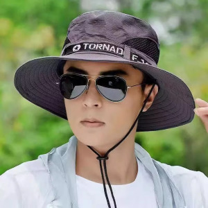帽子男遮阳帽户外夏天防晒旅游休闲渔夫帽男士登山钓鱼太阳帽3759Z