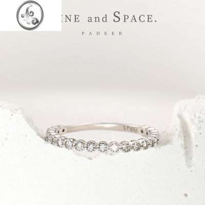 JiMiS925银银闪亮满天星排钻戒指韩ins女 冷淡风高级感素圈尾戒小指