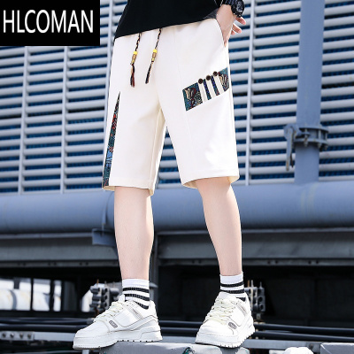 HLCOMAN2025新款国潮运动短裤男夏季中国风潮牌五分裤青少年潮流休闲裤子