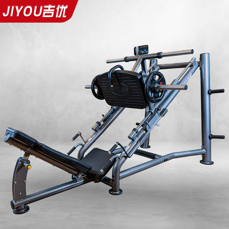 吉优JY-M10商用大腿深蹲倒蹬训练器健身房专用倒蹬机(不含杠铃片)