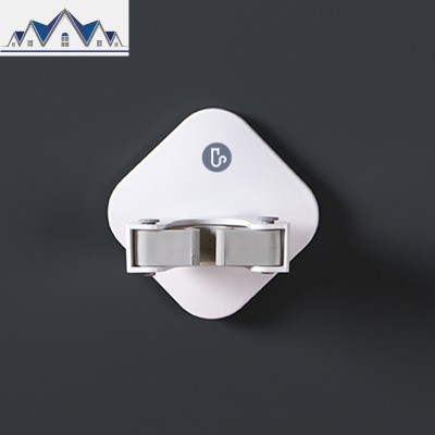 放海绵拖把挂钩卫生间壁挂浴室胶棉吸水拖把夹挂墙厕所免打孔 三维工匠