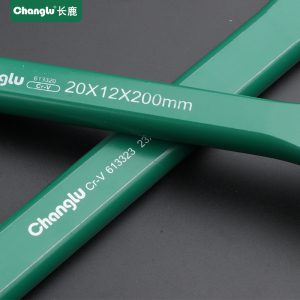 长鹿20×12×200MM八角钢扁凿 石扁凿石工凿