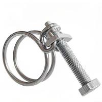 伟鹏双兴 不锈钢双钢丝喉箍卡箍管卡 11-14mm 个