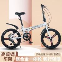 20寸轻便折叠变速自行车中小学生旅行碟刹单车