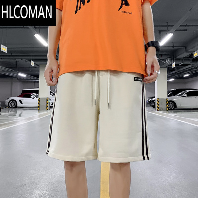 HLCOMAN美式条纹篮球短裤男士潮流宽松2025夏季外穿休闲速干运动五分裤子