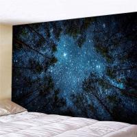 家柏饰(CORATED)超大挂布墙壁装饰挂毯床头卧室背景布森林星空壁画北欧免打孔 图一 加大180高*230宽厘米横款