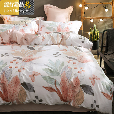 60支长绒棉网红款棉床品四件套棉床单被套少女心床上4三件套 三维工匠