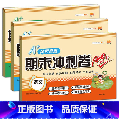 [冲刺100分卷]语文+数学+英语 三年级下 [正版]2023新版小学单元归类复习期末总复习一年级二年级三四五六下册语文