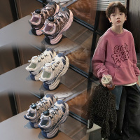 儿童老爹鞋20266春季新款男童网面休闲厚底女童旋转扣防滑运动跑鞋_55