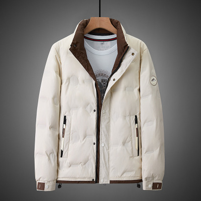 羽绒服冬季新款白鸭绒时尚潮流立领男款休闲百搭外套男士羽绒冬装