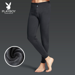 花花公子秋裤男士保暖裤加绒加厚冬季棉裤男单裤毛裤驼绒裤线裤男