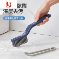 三维工匠多长柄缝隙刷二合一带小夹子地刷加硬刷毛去污清洁刷